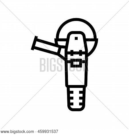Grinder Tool Repair Line Icon Vector. Grinder Tool Repair Sign. Isolated Contour Symbol Black Illust