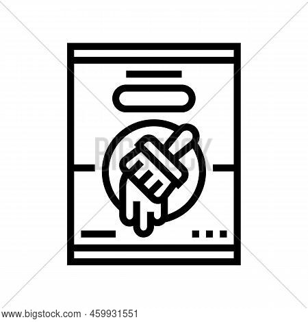 Paint Tool Repair Line Icon Vector. Paint Tool Repair Sign. Isolated Contour Symbol Black Illustrati