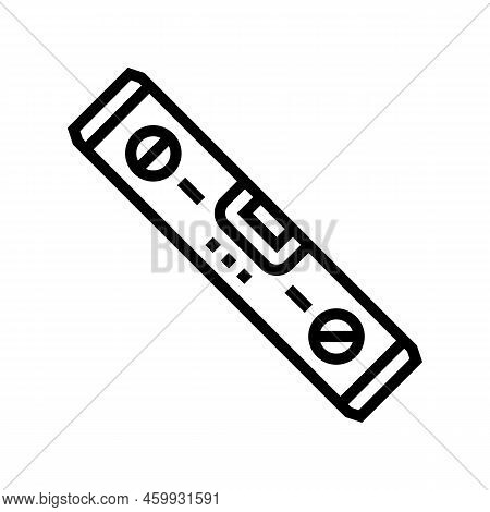 Level Tool Repair Line Icon Vector. Level Tool Repair Sign. Isolated Contour Symbol Black Illustrati