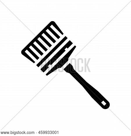 Brush Tool Repair Glyph Icon Vector. Brush Tool Repair Sign. Isolated Symbol Illustration