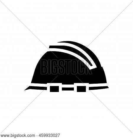 Helmet Tool Repair Glyph Icon Vector. Helmet Tool Repair Sign. Isolated Symbol Illustration