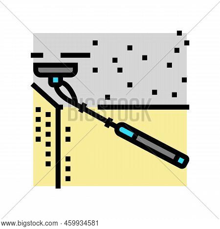 Ceiling Sanding Color Icon Vector. Ceiling Sanding Sign. Isolated Symbol Illustration