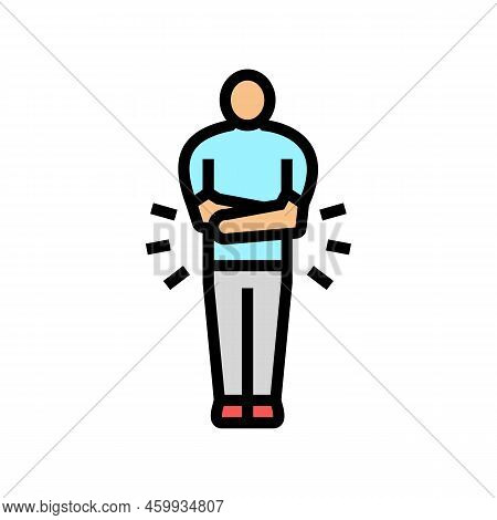 Chronic Diarrhea Hiv Symptom Color Icon Vector. Chronic Diarrhea Hiv Symptom Sign. Isolated Symbol I