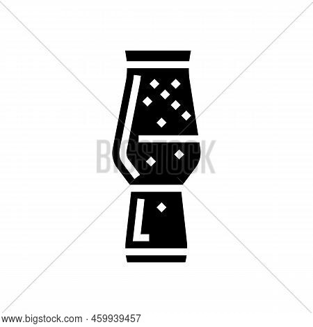Pale Ale Beer Glass Glyph Icon Vector. Pale Ale Beer Glass Sign. Isolated Symbol Illustration