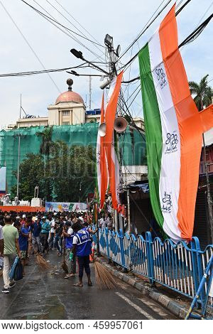 Kolkata,west Bengal,india - 21st July 2022 : All India Trinamool Congress Party, Aitc Or Tmc, At Eku