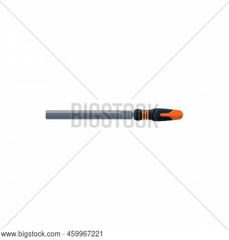 Rasp File Tool, Woodwork Carpentry And Construction Instrument, Vector. Rasp Or File For Grinding Or