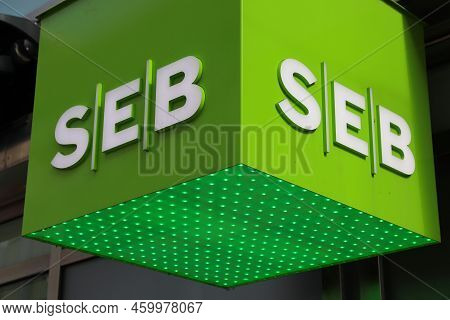 Norrkoping, Sweden - August 25, 2018: Seb Bank In Norrkoping, Sweden. Seb Was Formerly Known As Skan