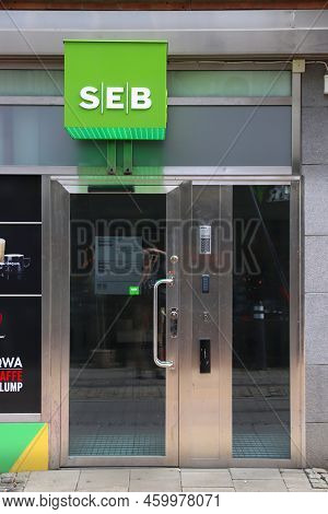 Norrkoping, Sweden - August 25, 2018: Seb Bank In Norrkoping, Sweden. Seb Was Formerly Known As Skan