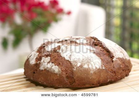 Fresh Rye Bread On Table