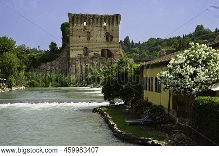 Borghetto Near Valeggio Sul Mincio, Verona Province, Veneto, Italy: Historic Village On The River, A