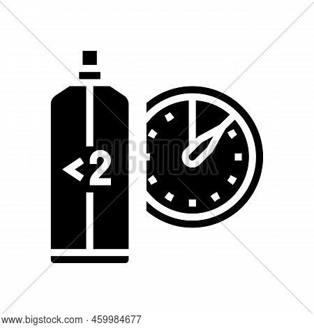 Eau Fraiche Aftershave Mist Glyph Icon Vector. Eau Fraiche Aftershave Mist Sign. Isolated Symbol Ill