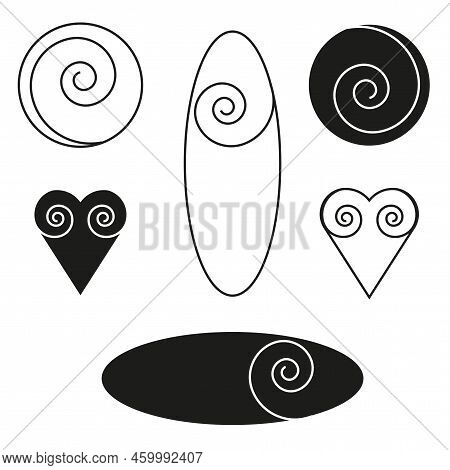 Modifferent Geometric Shapes. Optical Illusion Collection. Vector Illustration. Stock Image.