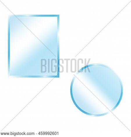 Modern Glass Of Various Shapes. Vector Illustration. Stock Image.