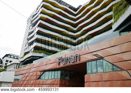 Singapore Funan 2 June 2022. The Shoppes In Funan Retail Mall Buildings