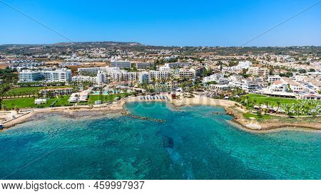 Aerial Pernera Beach, Protaras, Cyprus