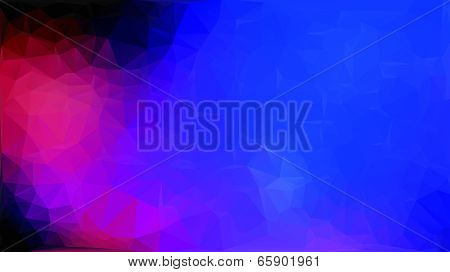 Blue And Pink Abstract Polygon Triangle Background
