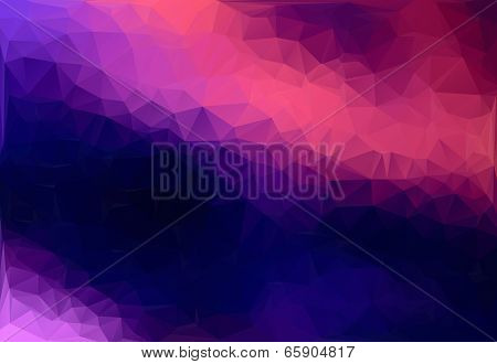 Pink And Purple Abstract Polygon Triangle Background