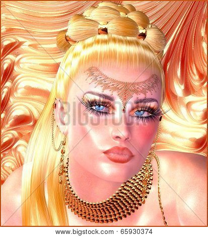 Artistic render of Helen of Troy