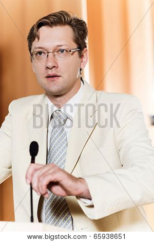 male speaker