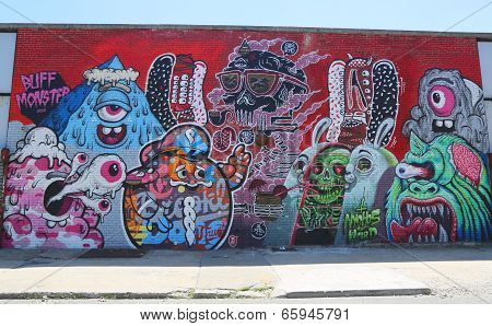 Mural at East Williamsburg in Brooklyn