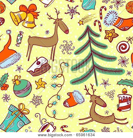 Doodle Christmas Pattern