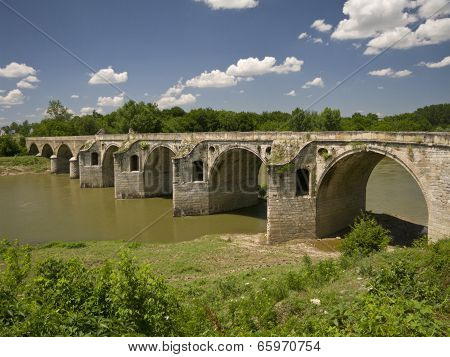 Byala Bridge Is An Arch Bridge Over The Yantra River In Northern Bulgaria