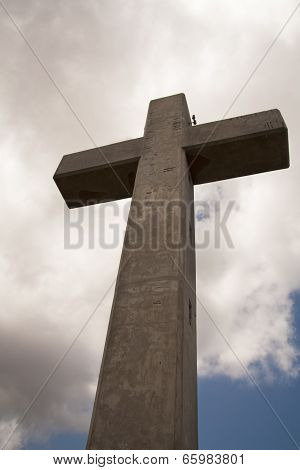 Crucifix cross view platform of Greece island Rhodes island photo.