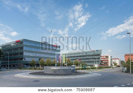 Industriestrasse Street In Wallisellen, Switzerland