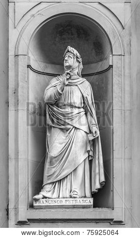 Statue Of Petrarch In Florence