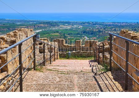 Swabian Castle of Rocca Imperiale. Calabria. Italy.