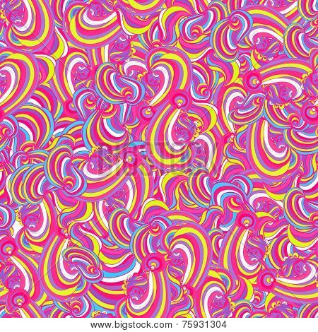 Vector seamless waves pattern