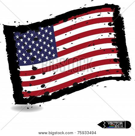 Flag of the United States of America.