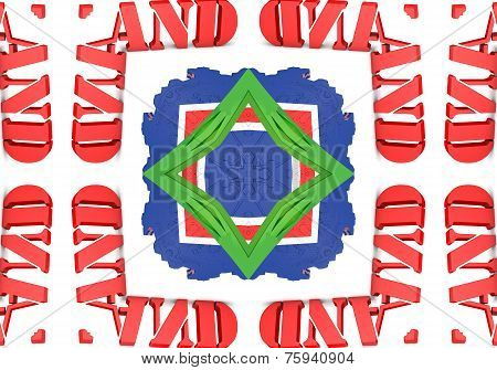 Ethnic Pattern. Abstract Kaleidoscope  Fabric Design.