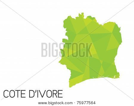Set Of Infographic Elements For The Country Of Cote Divoire