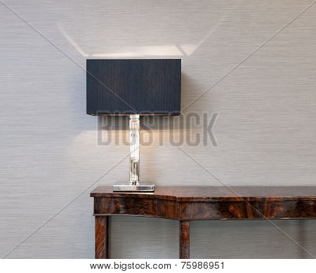 Sideboard With Table Lamp