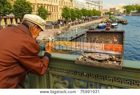 Petersburg. Anichkov Bridge.