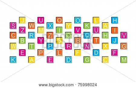 Education blocks, alphabet