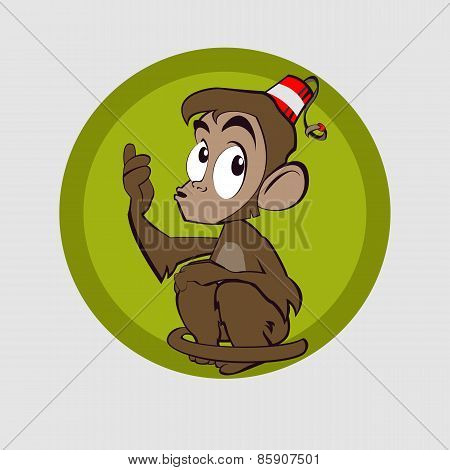 Very clever monkey thought