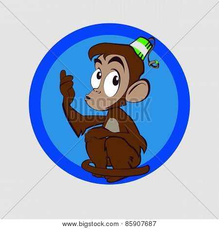 Very clever monkey thought