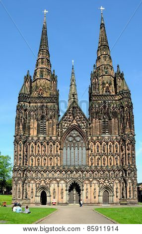 Lichfield Cathedral.