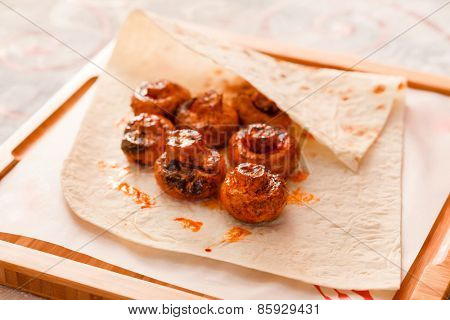 grilled mushrooms