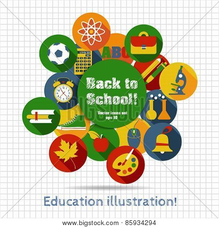 Back to school illustration.