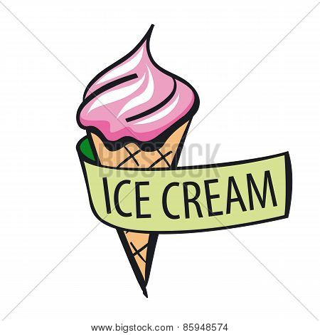 Vector Icon Ice Cream And Tape