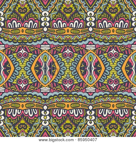 Abstract festive  vector ethnic tribal pattern