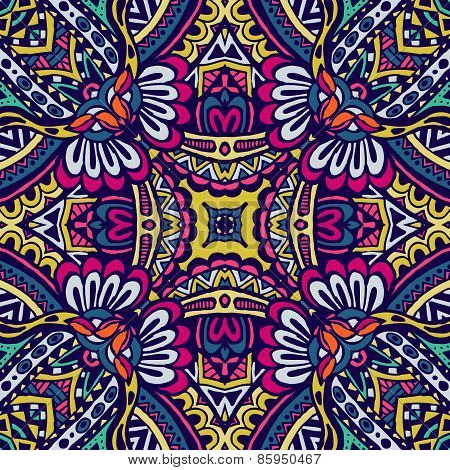 Abstract seamless tribal  vector background