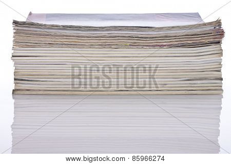Stack of magazines