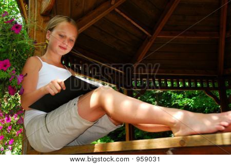 Girl Read Book