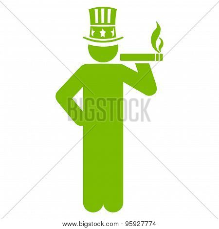 Capitalist icon from Business Bicolor Set