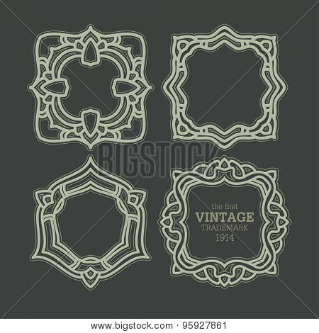 Retor luxury Logos template for Business sign