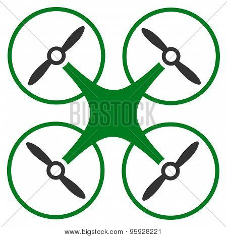 Copter icon from Business Bicolor Set